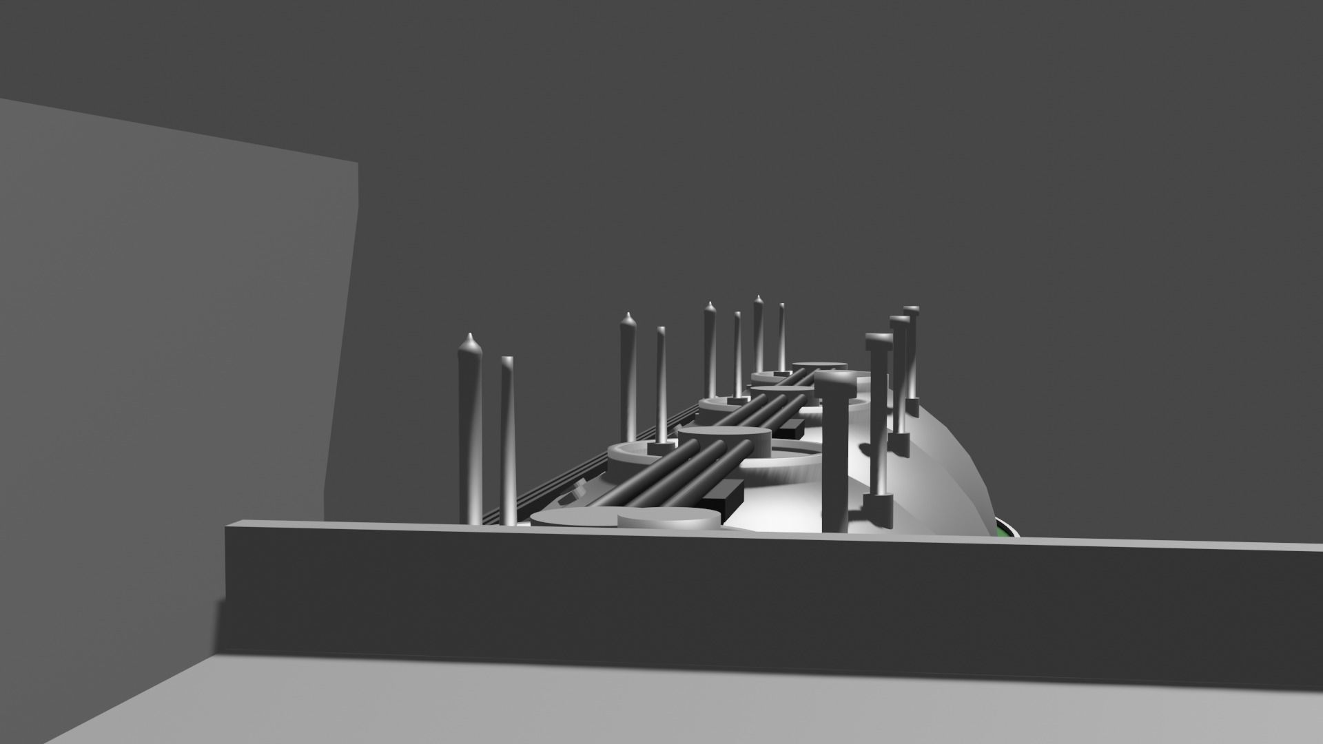 LNG Ship Low-poly 3D model_9