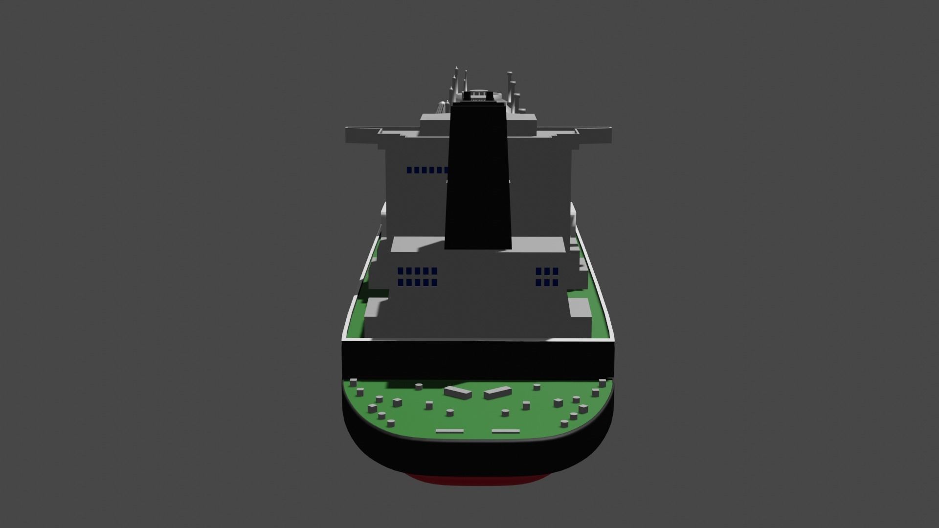 LNG Ship Low-poly 3D model_13