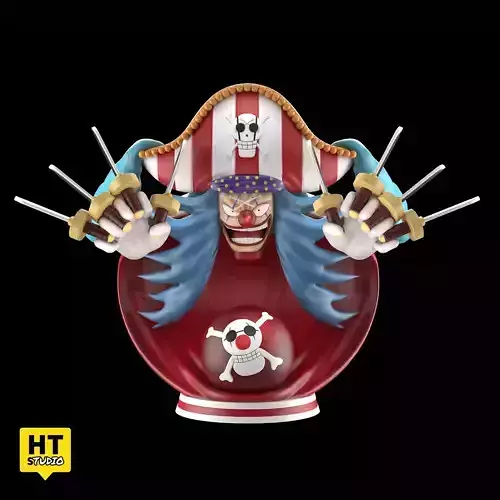 Buggy the clown One Piece 3D print model