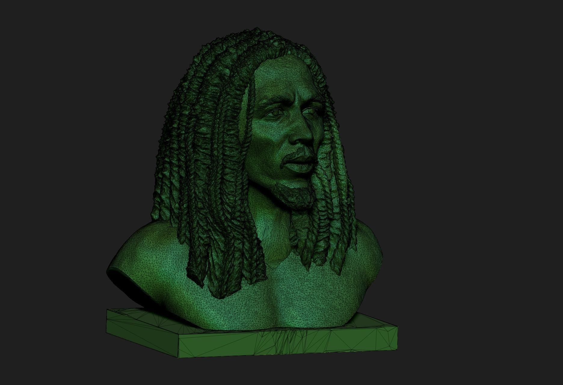 Bob Marley 3D print model_1