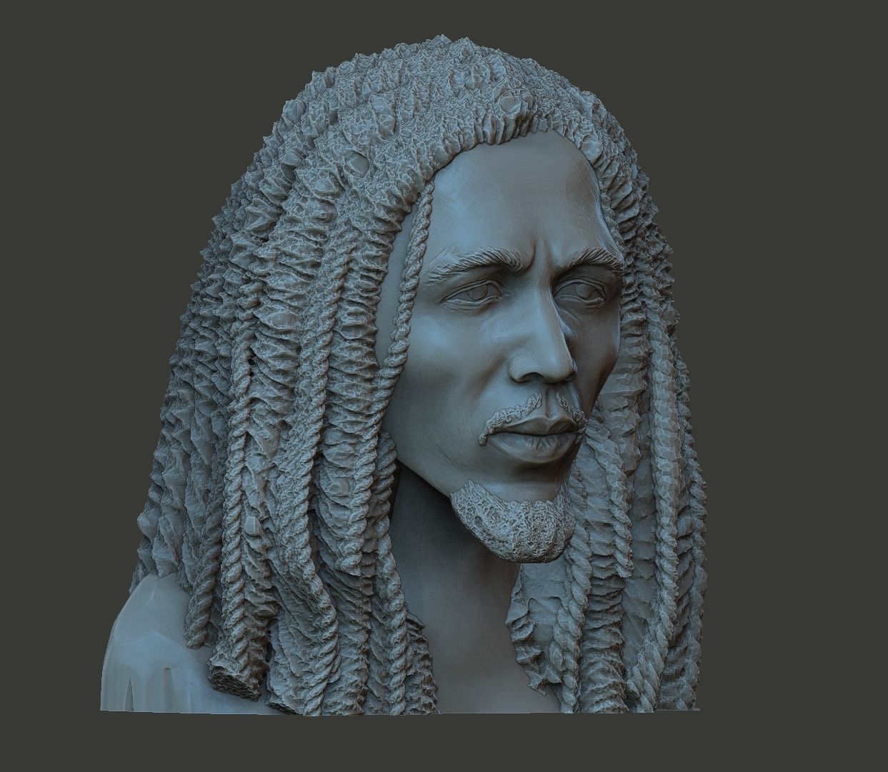 Bob Marley 3D print model_3