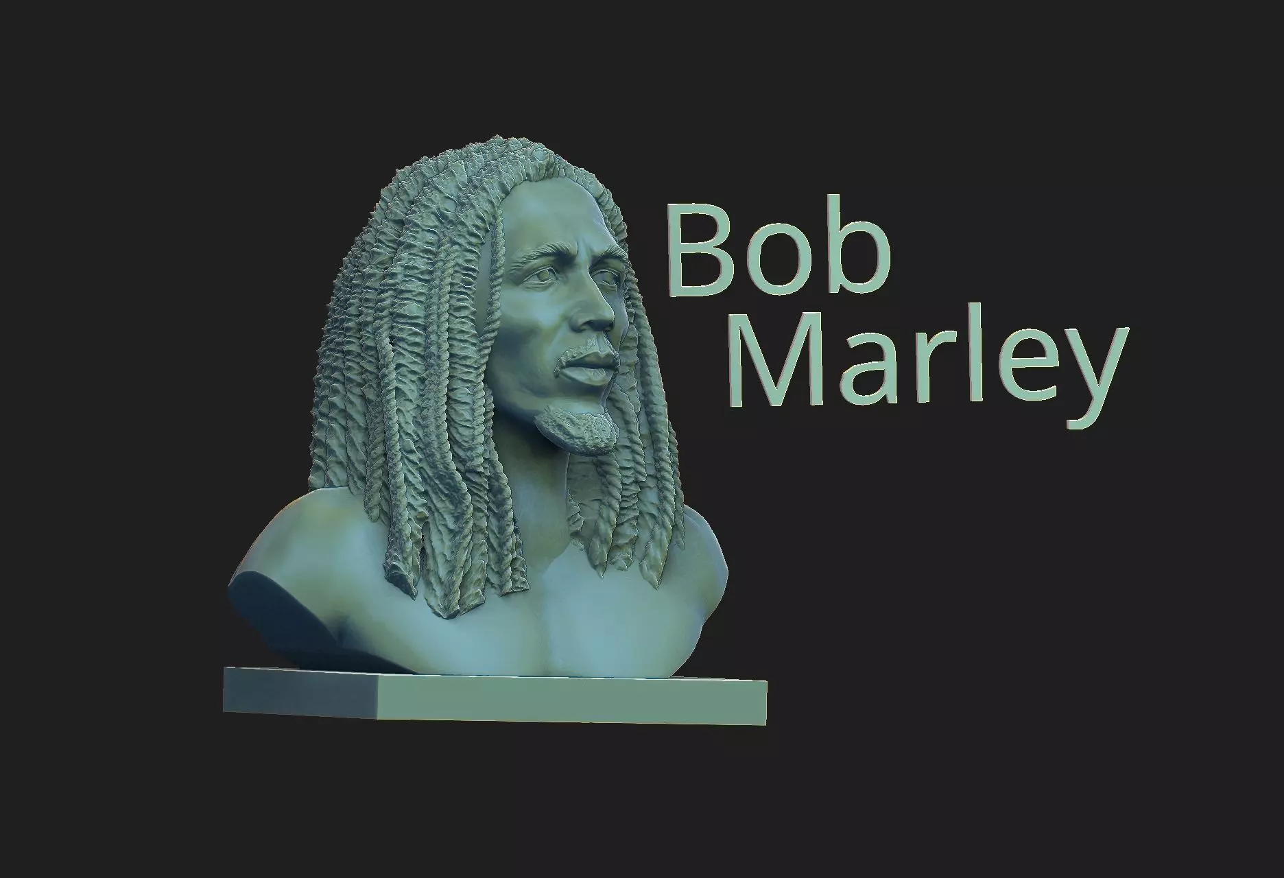 Bob Marley 3D print model_0