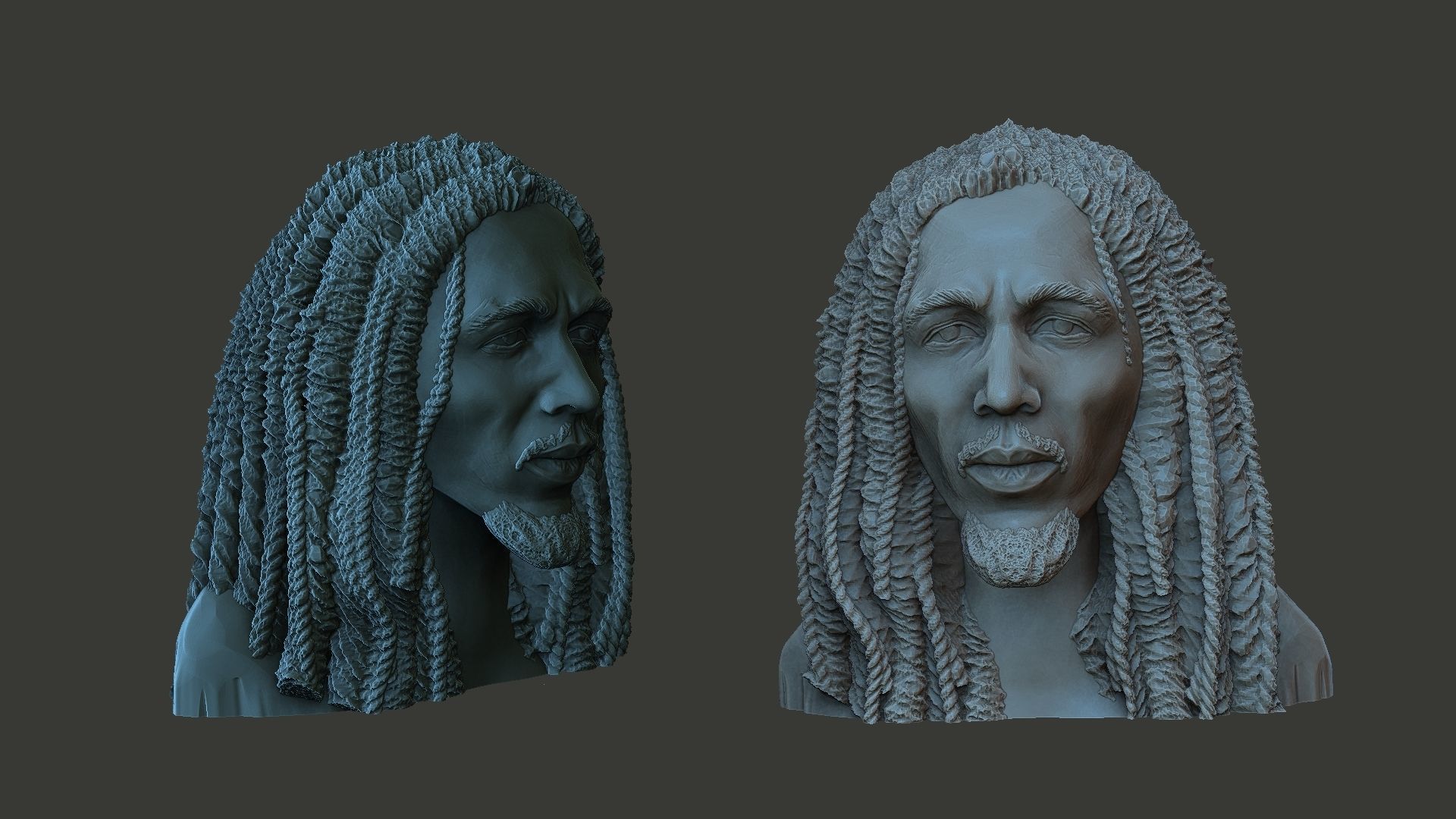 Bob Marley 3D print model_9