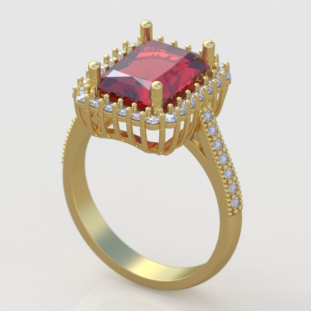 Ring 3D model 0265 3D printable model16 3D print model_3