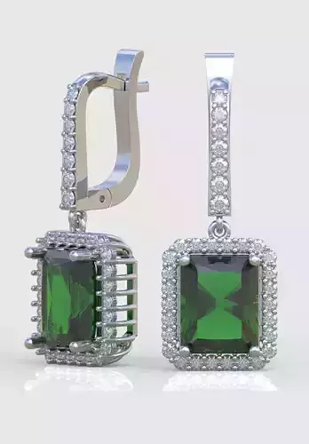 Earring 3D model 3D printable model 0192-17