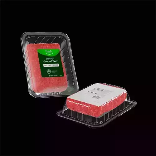 Ground Beef in Tray 3D model