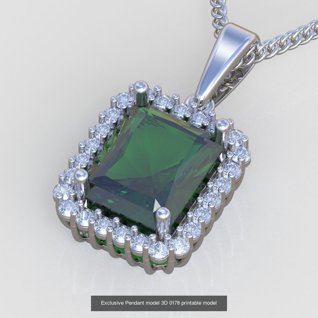 Ring Bracelet Earring and Pendant Set 3D printable model 0022 3D Model Collection_6