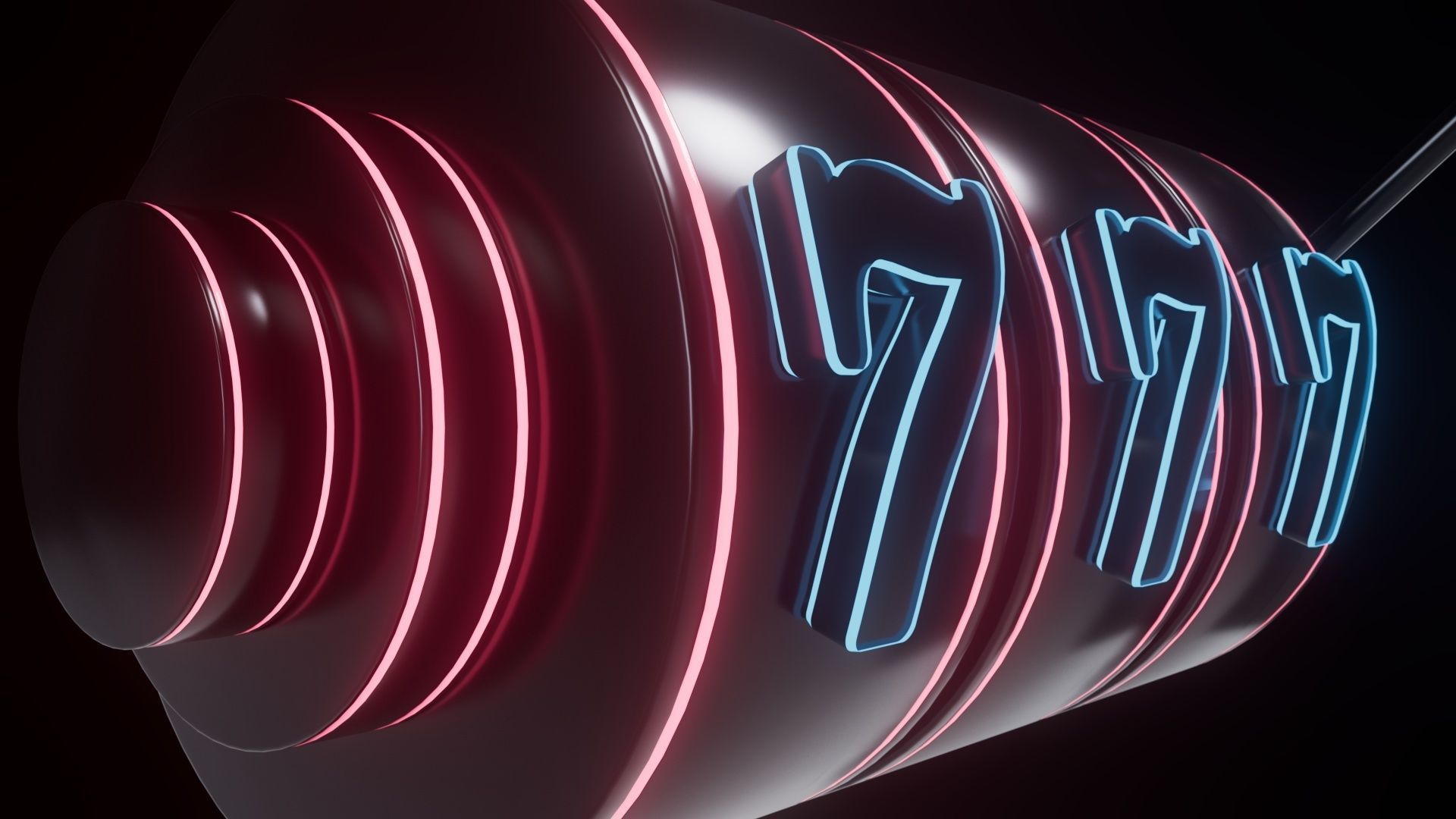 Casino Neon Slots 3D model_3