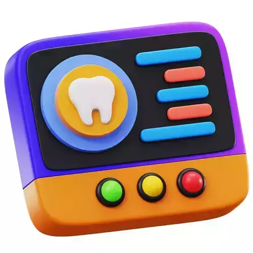 Dental X Ray 3D Icon