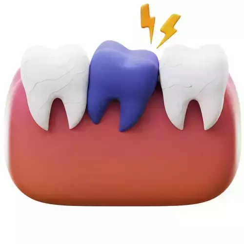 Wisdom Teeth 3D Icon