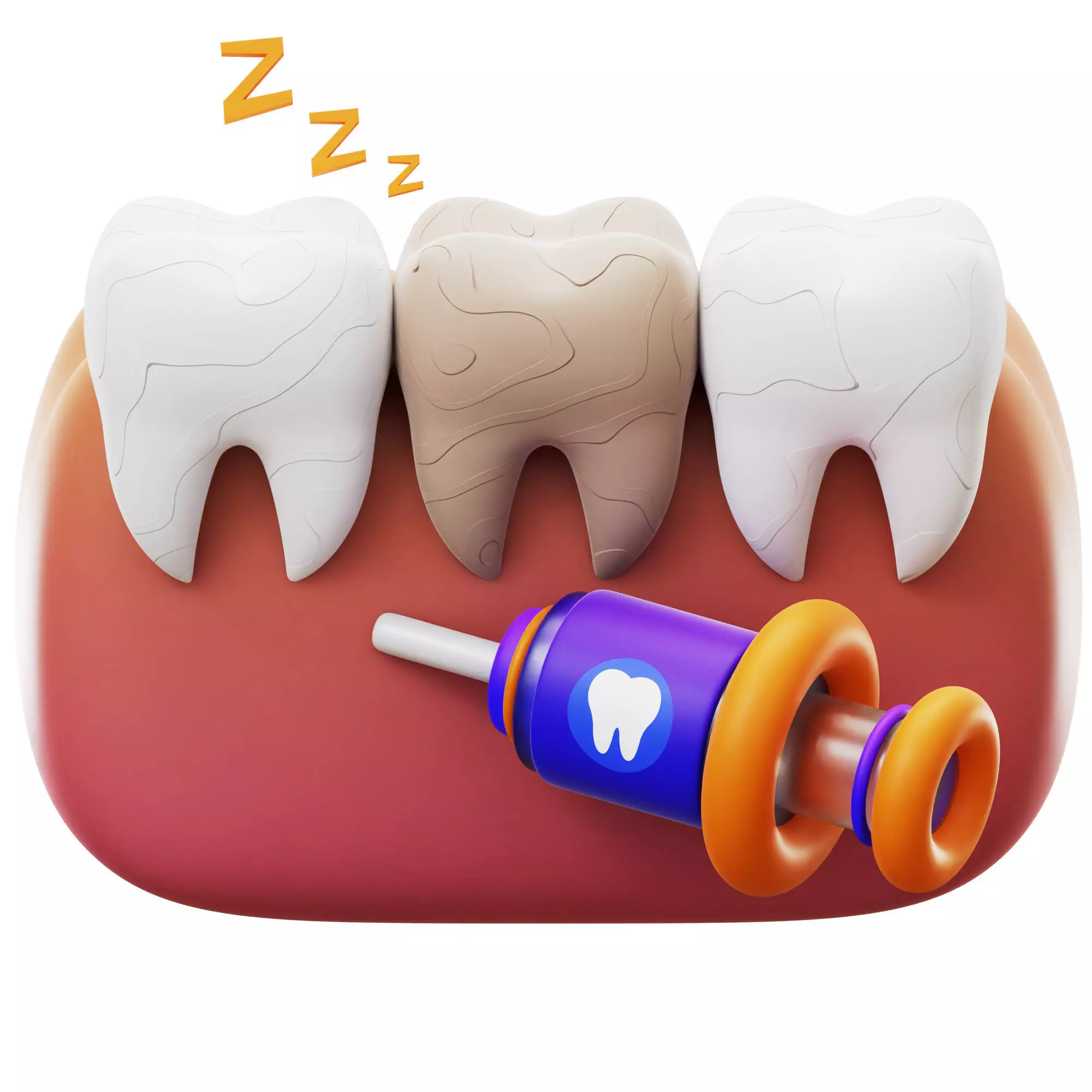 Teeth Anesthesia 3D Icon Low-poly 3D model