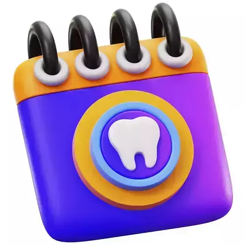 Dental Schedule 3D Icon