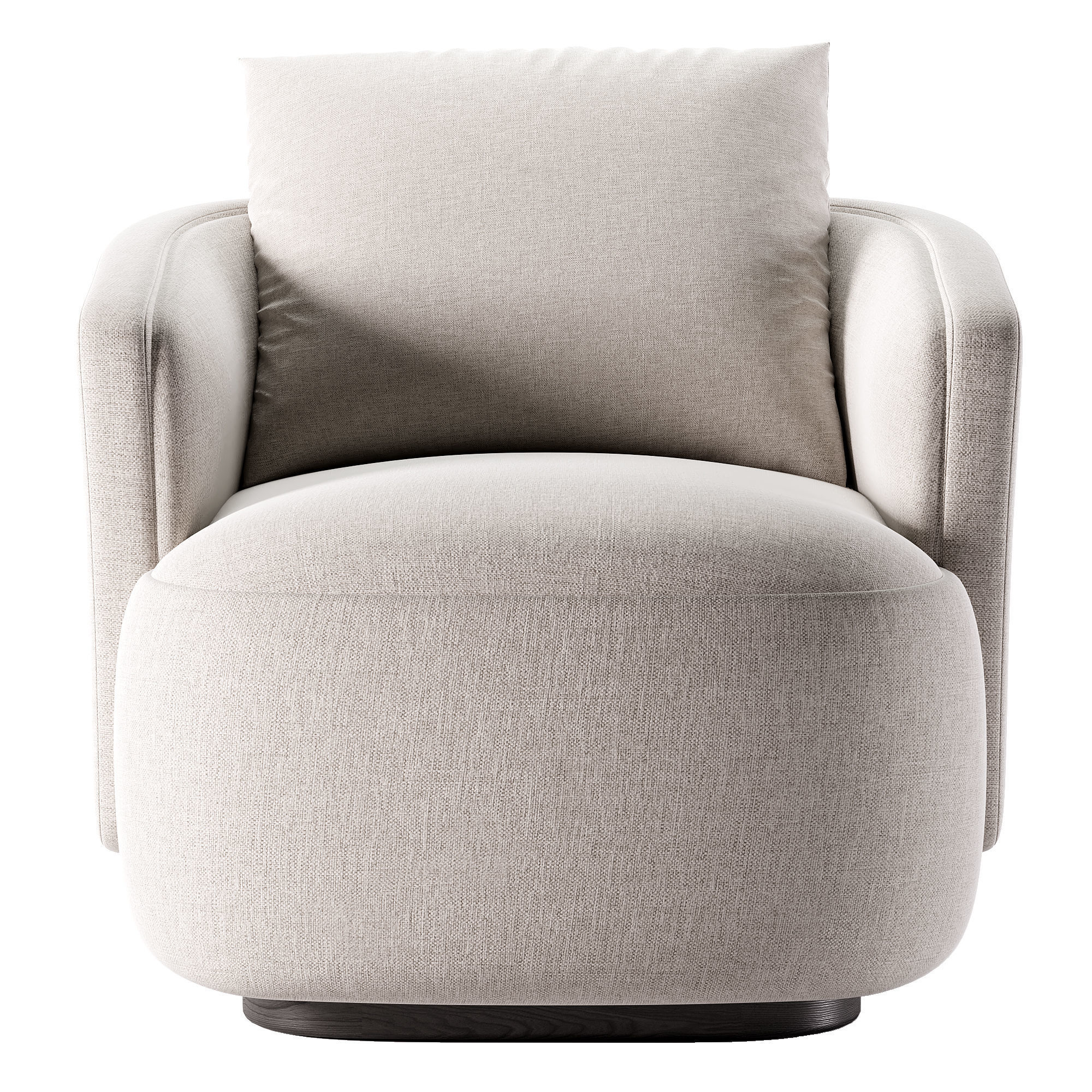 CASPIA ARM CHAIR Low-poly 3D model_1