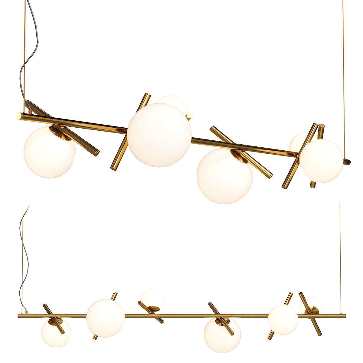Lamaptron KIRAN LONG pendant light 3D model_1
