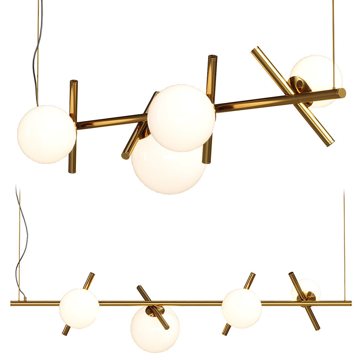Lamaptron KIRAN LONG pendant light 3D model_2