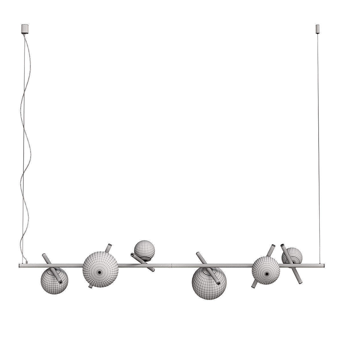 Lamaptron KIRAN LONG pendant light 3D model_3