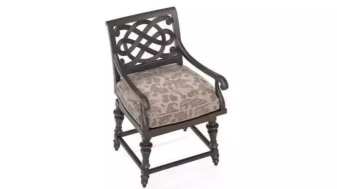 Tommy Bahama Black Sands Swivel Counter Stool