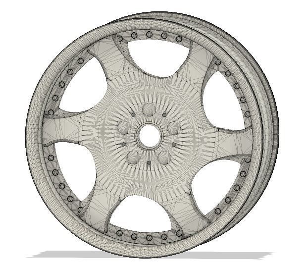 12MM HEX D52mm RC Wheels Kranze Bazreia with and without tires 3D print model_6