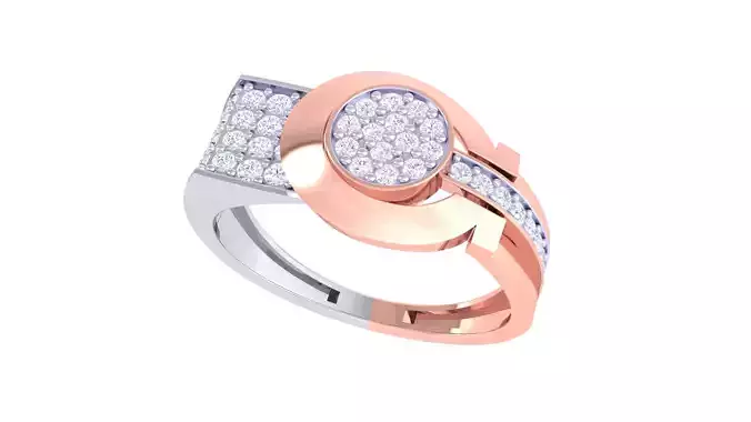 Engagement Wedding Ring 3dm STL OBJ FBX Renders Details