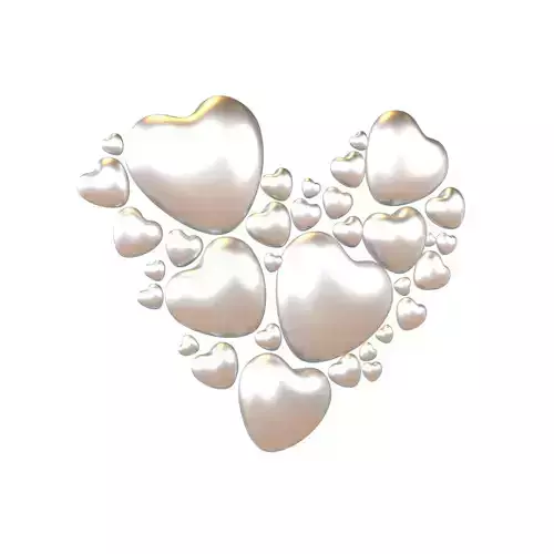 Combination Design Heart Icon v1 018