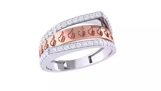 Engagement Wedding Ring 3dm STL OBJ FBX Renders Details
