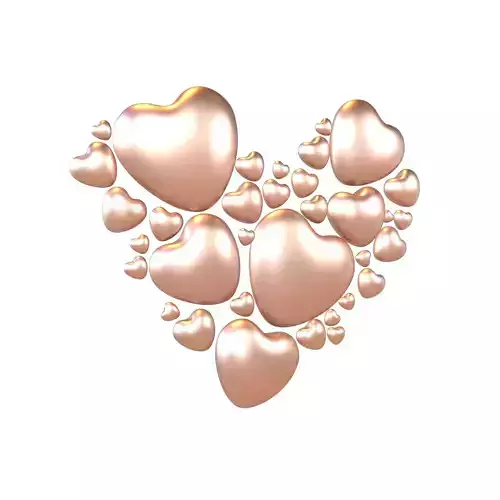 Combination Design Heart Icon v1 019