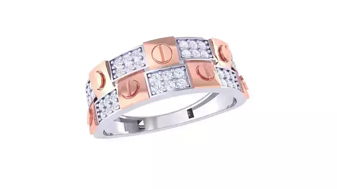 Engagement Wedding Ring 3dm STL OBJ FBX Renders Details