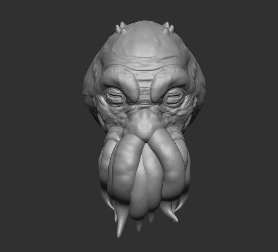 Octopus Head - Headsculpt for Action Figures 3D print model