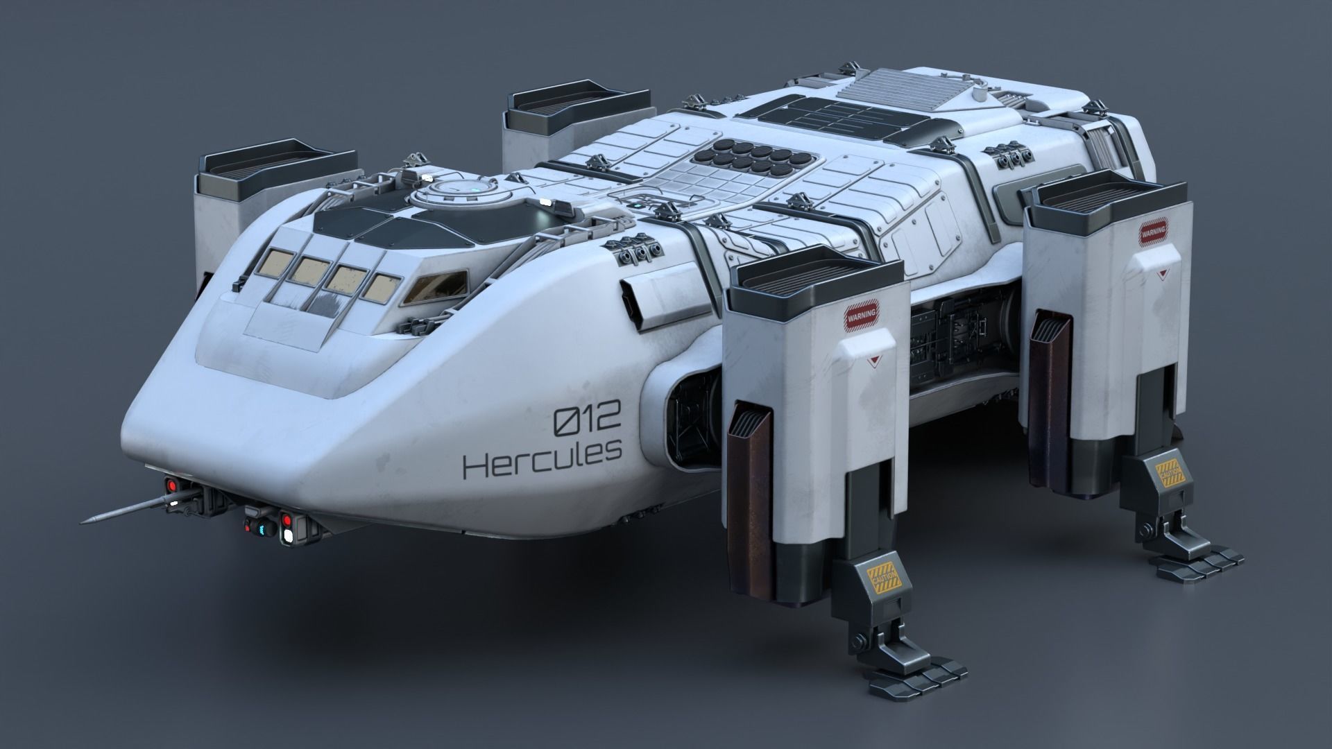 Pbr-The Mars Lander Hercules 3D model_2