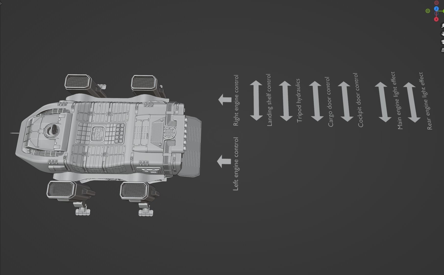 Pbr-The Mars Lander Hercules 3D model_17