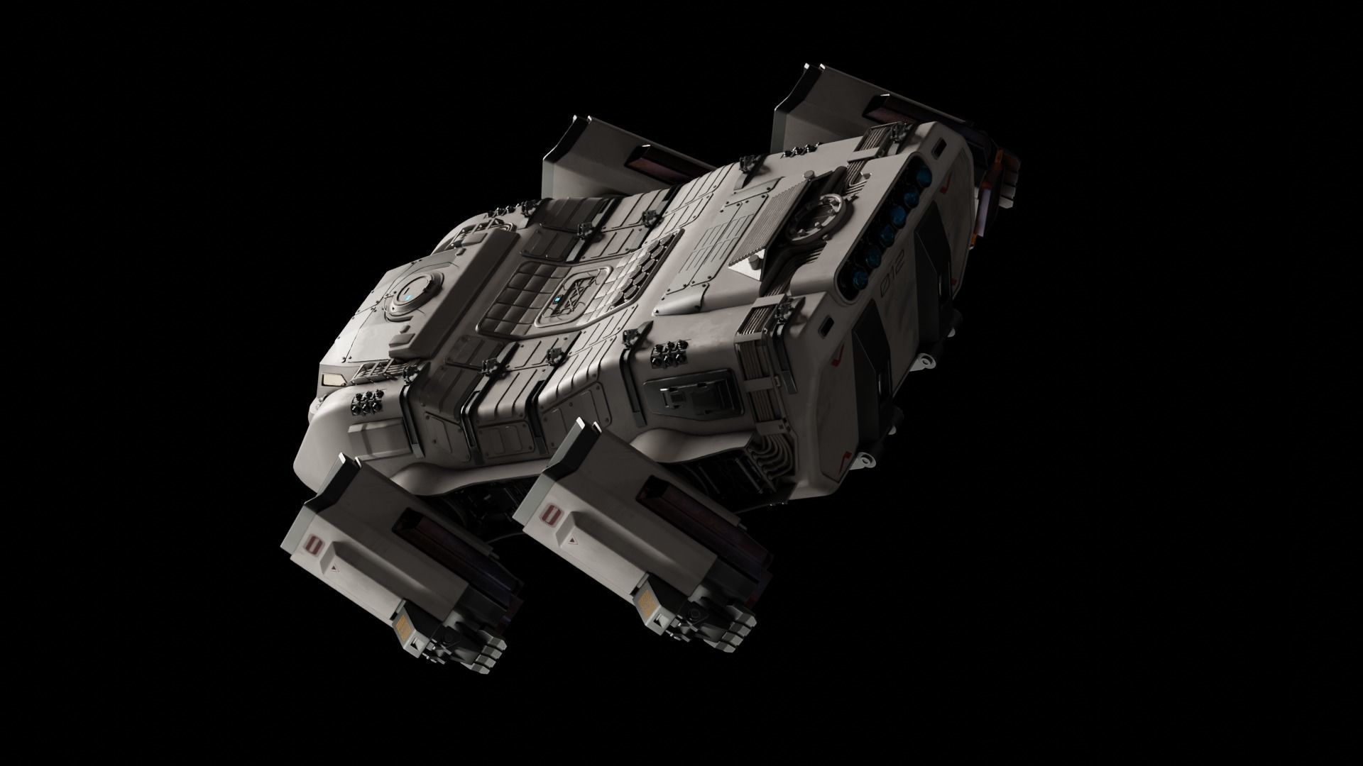 Pbr-The Mars Lander Hercules 3D model_7