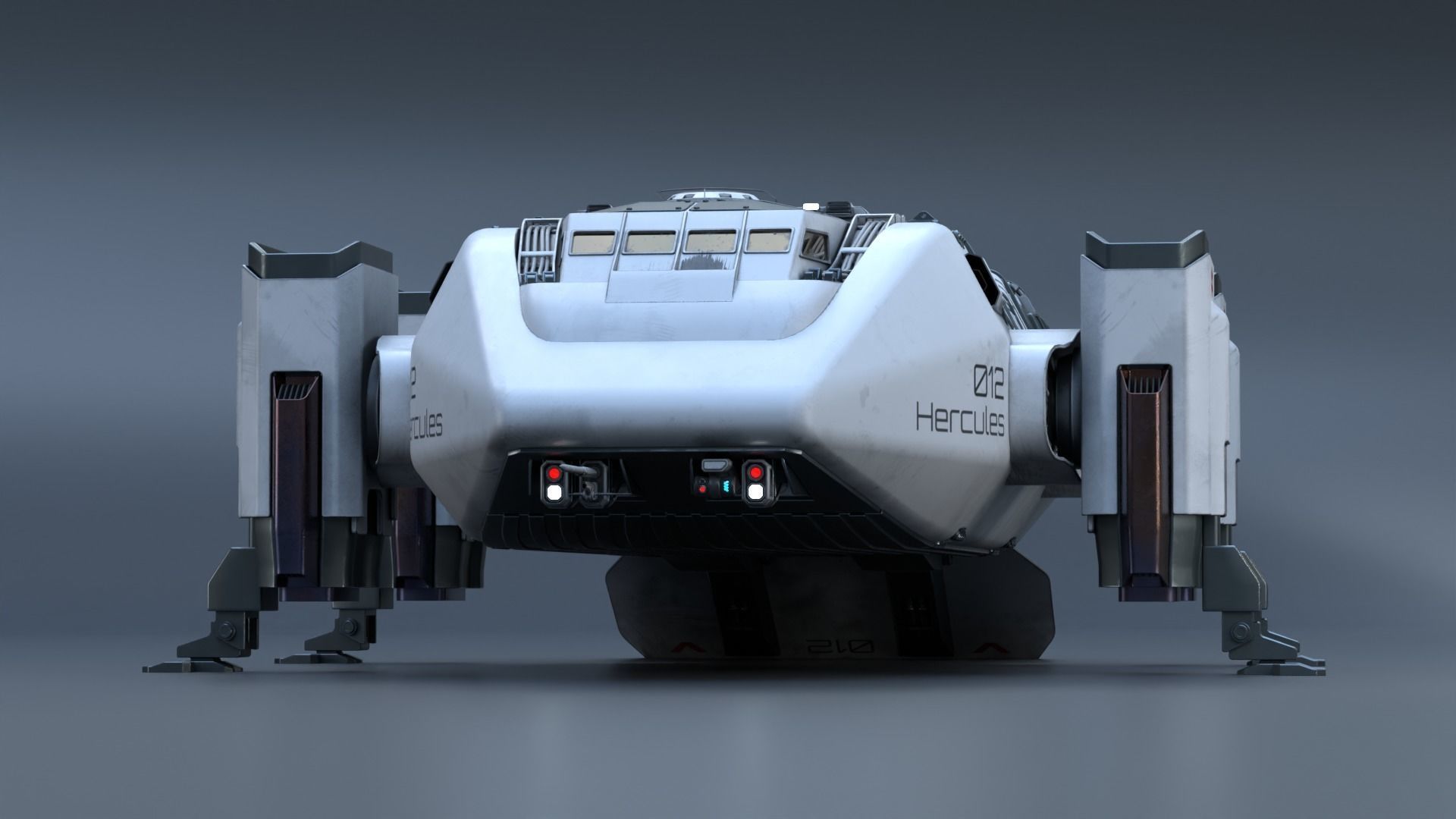 Pbr-The Mars Lander Hercules 3D model_6