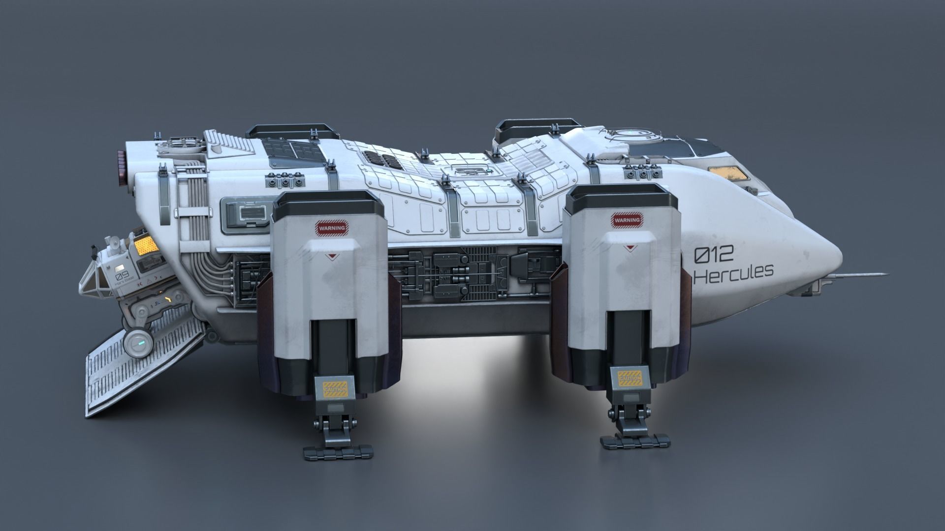 Pbr-The Mars Lander Hercules 3D model_4