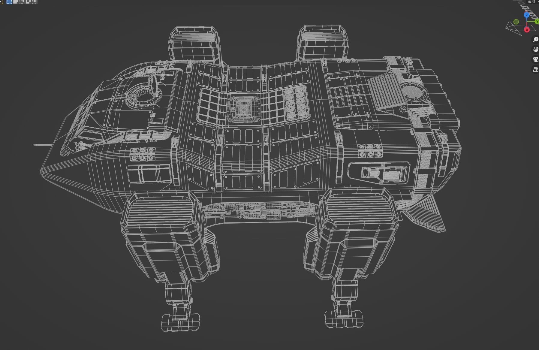 Pbr-The Mars Lander Hercules 3D model_14