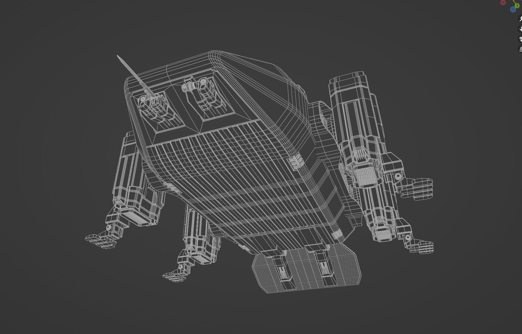 Pbr-The Mars Lander Hercules 3D model_15