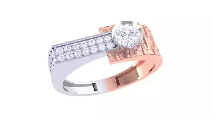 Engagement Wedding Ring 3dm STL OBJ FBX Renders Details