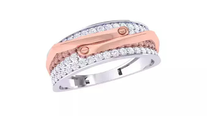 Engagement Wedding Ring 3dm STL OBJ FBX Renders Details