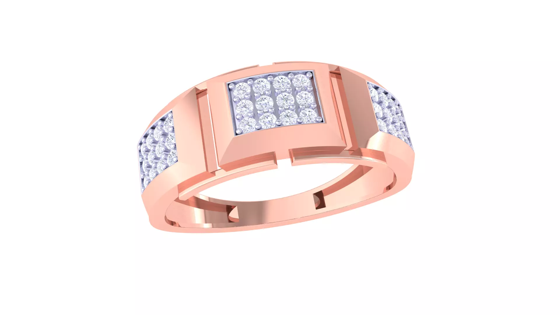 Engagement Wedding Ring 3dm STL OBJ FBX Renders Details 3D print model_0