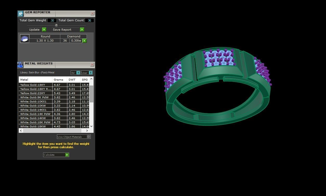 Engagement Wedding Ring 3dm STL OBJ FBX Renders Details 3D print model_4