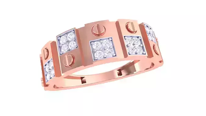 Engagement Wedding Ring 3dm STL OBJ FBX Renders Details