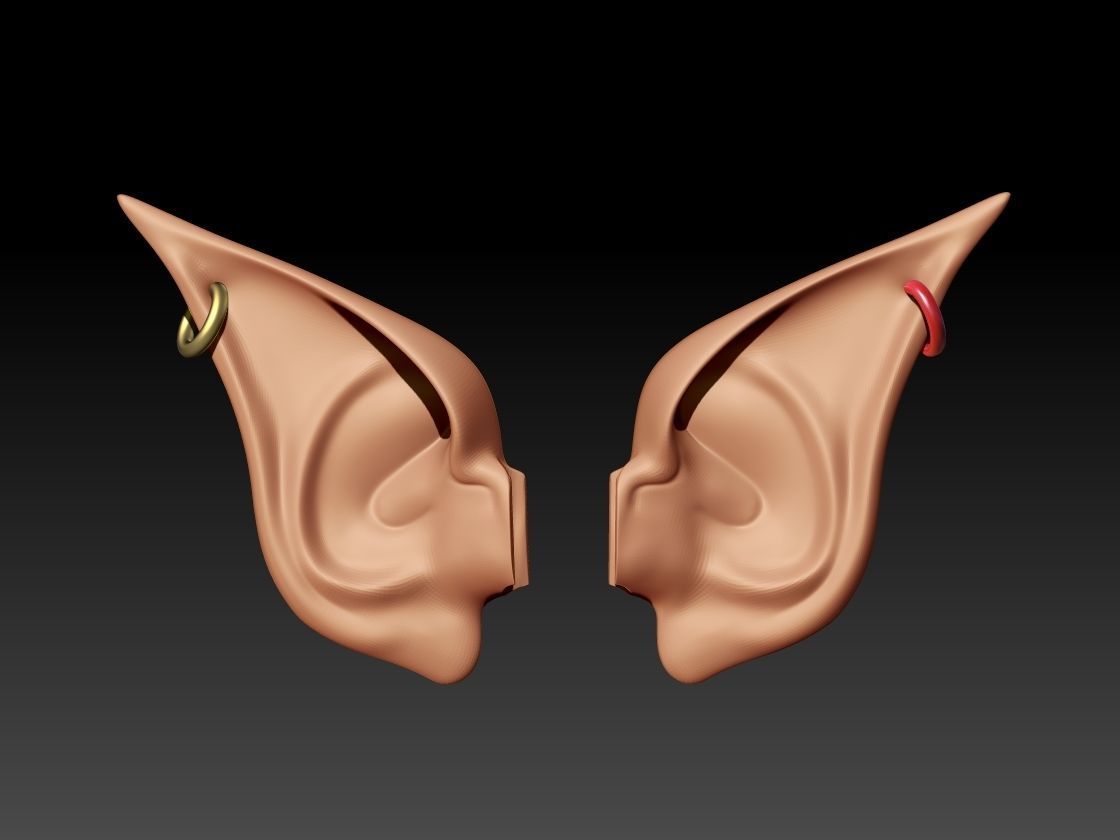 ELF ear headdress 3D print model_1