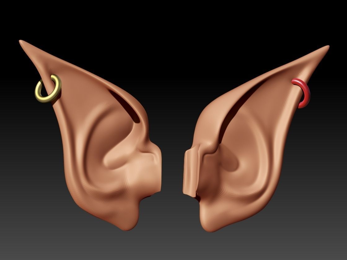 ELF ear headdress 3D print model_2