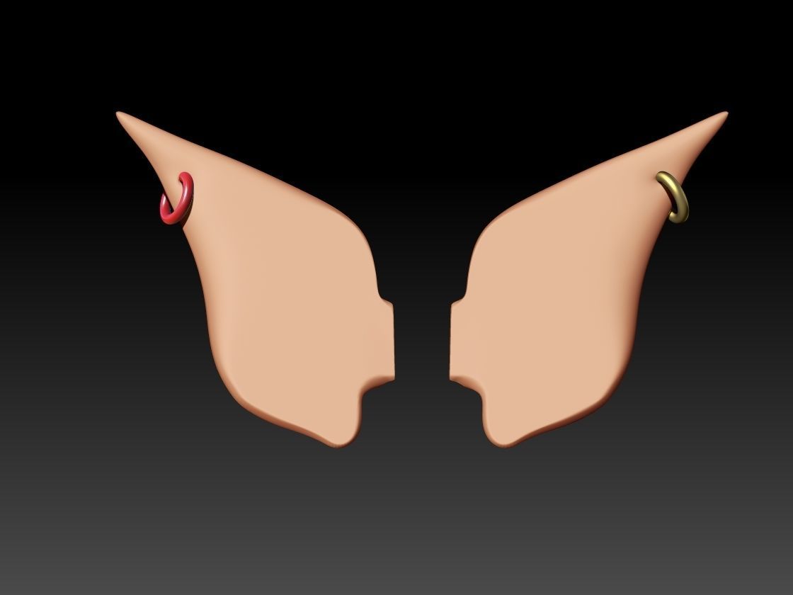 ELF ear headdress 3D print model_3