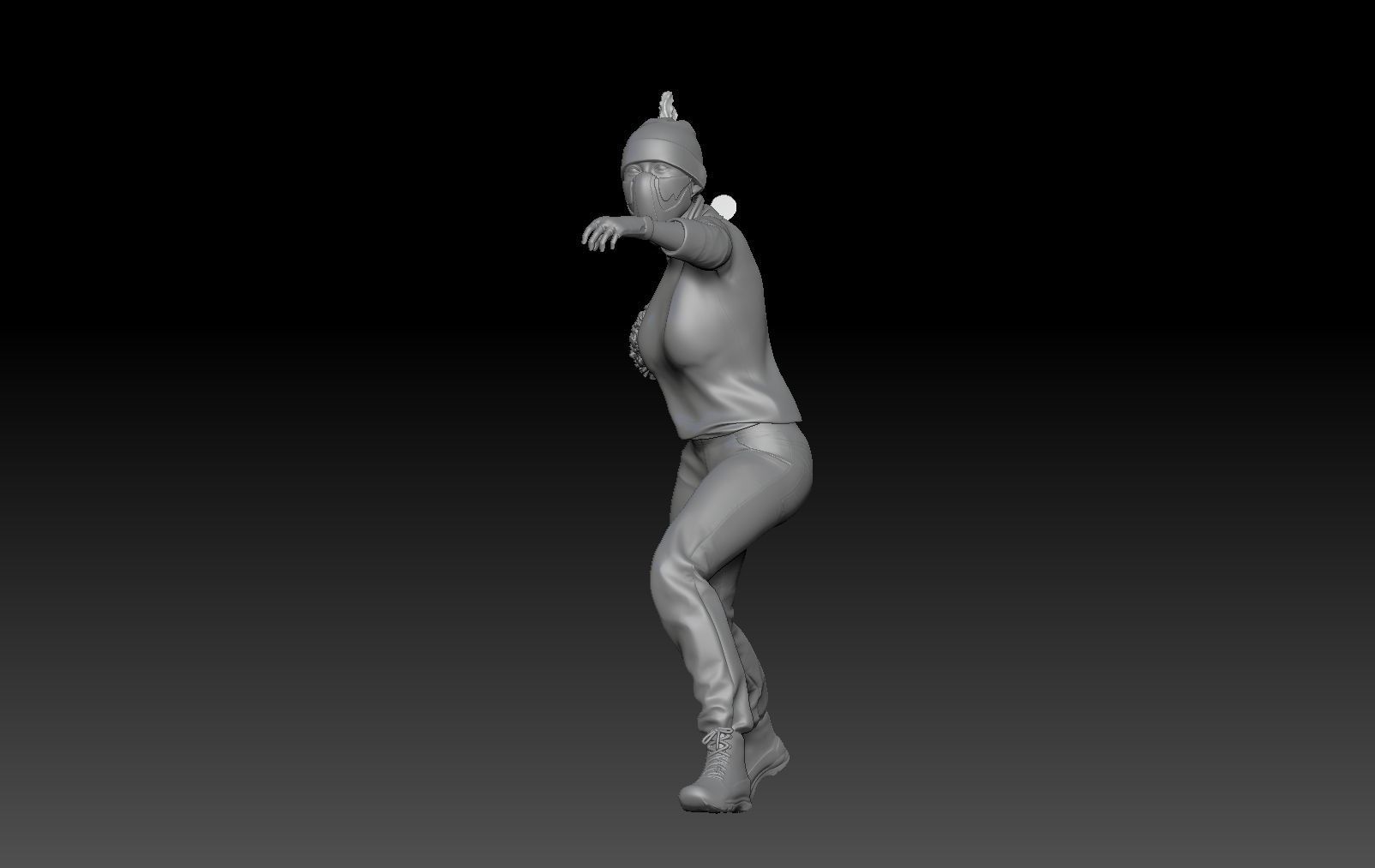 BANKSY THROWER FLOWER BOMBER TRIBUTE 3D print model_2