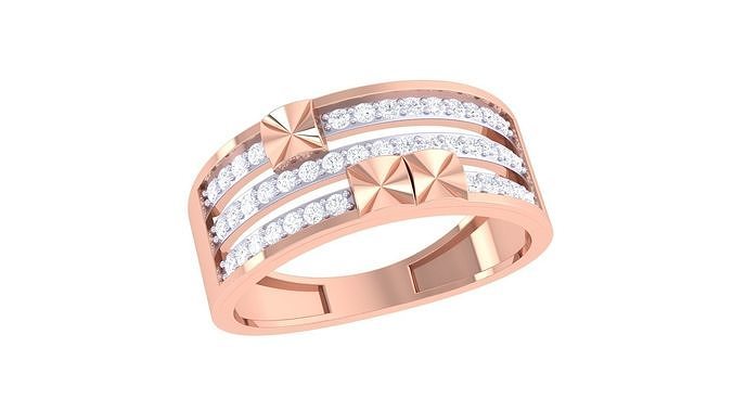 Wedding Engagement Rings 3dm STL OBJ FBX Renders Details 3D print model