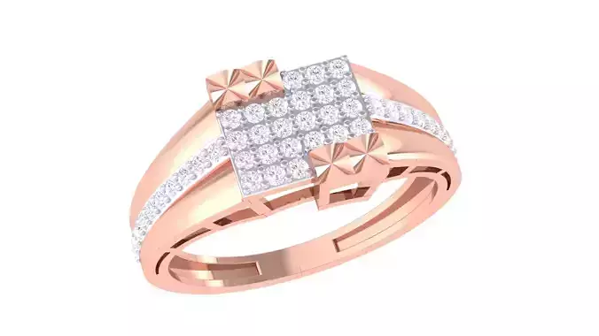 Wedding Engagement Rings 3dm STL OBJ FBX Renders Details