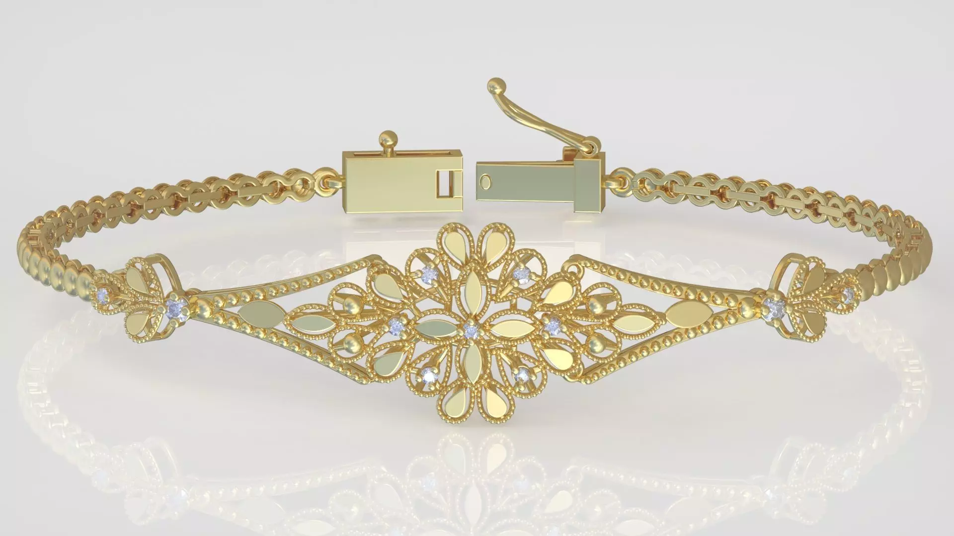 Exclusive Bracelet model 3D printable model 0043-13 3D print model