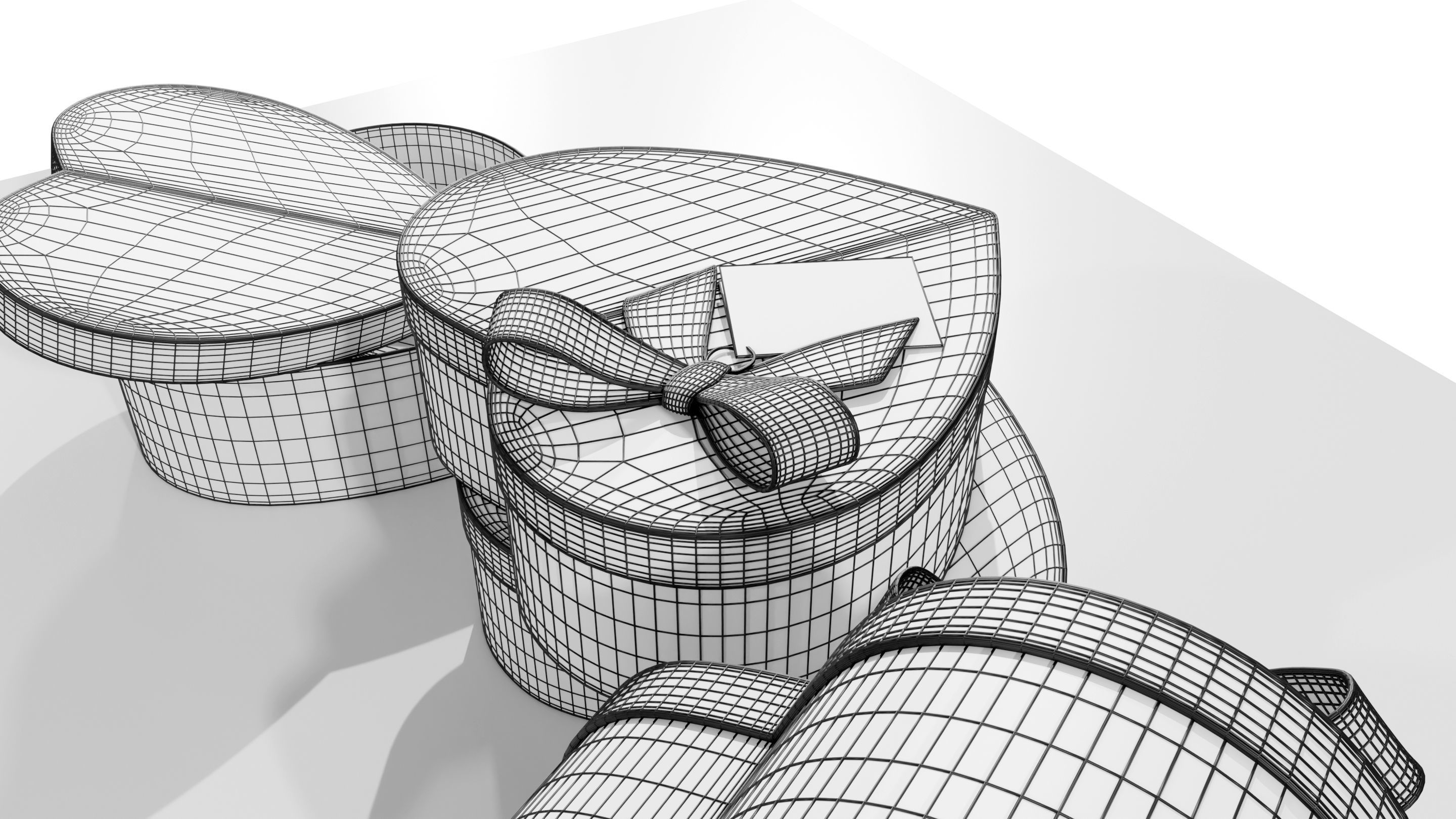 Heart Shaped Gift Box 3D model_19