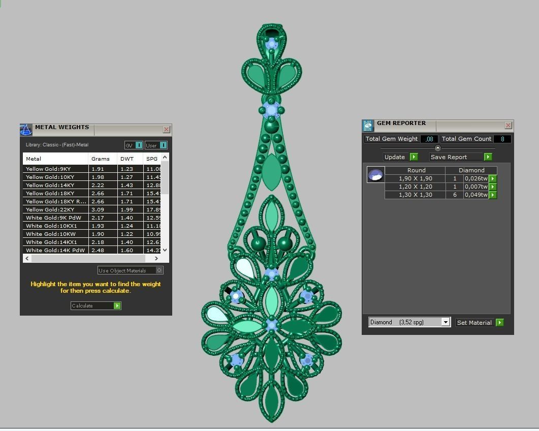Exclusive Pendant model 3D 0180 printable model-12 3D print model_14