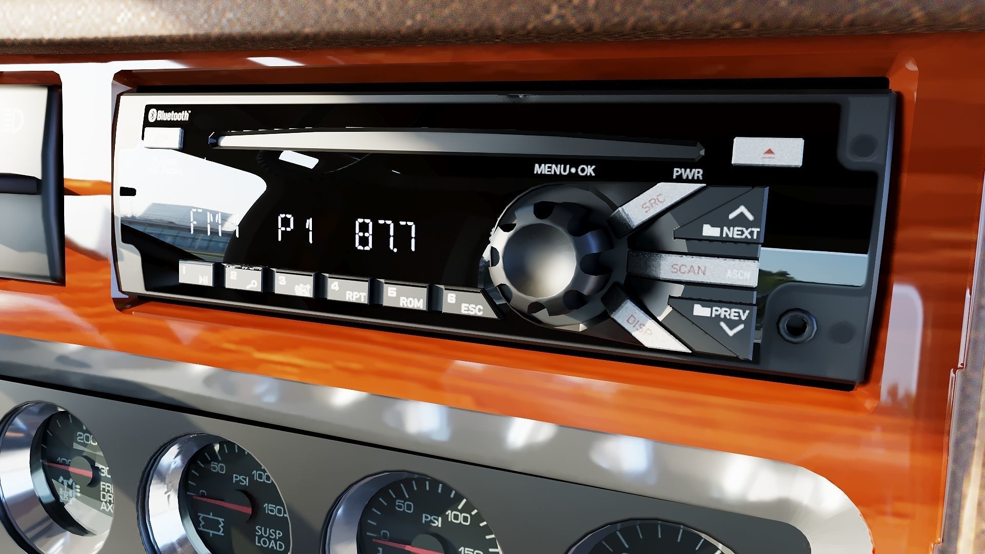 Kenworth T800 Semi Truck Low-poly 3D model_20